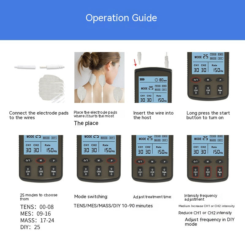 EMS Meridian Physiotherapy Apparatus Shoulder And Cervical Spine Massage Instrument