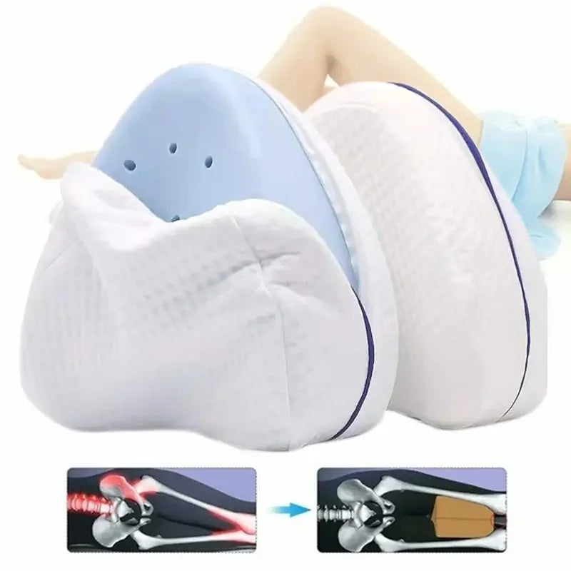 Back Hip Body Joint Pain Relief Thigh Leg Orthopedic Sciatica Pad Cushion Home Memory Foam Cotton Leg Pillow